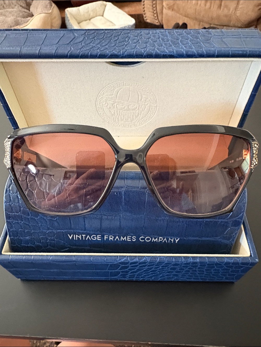 Nina Ricci Black Frames with Rose Gradient Lenses